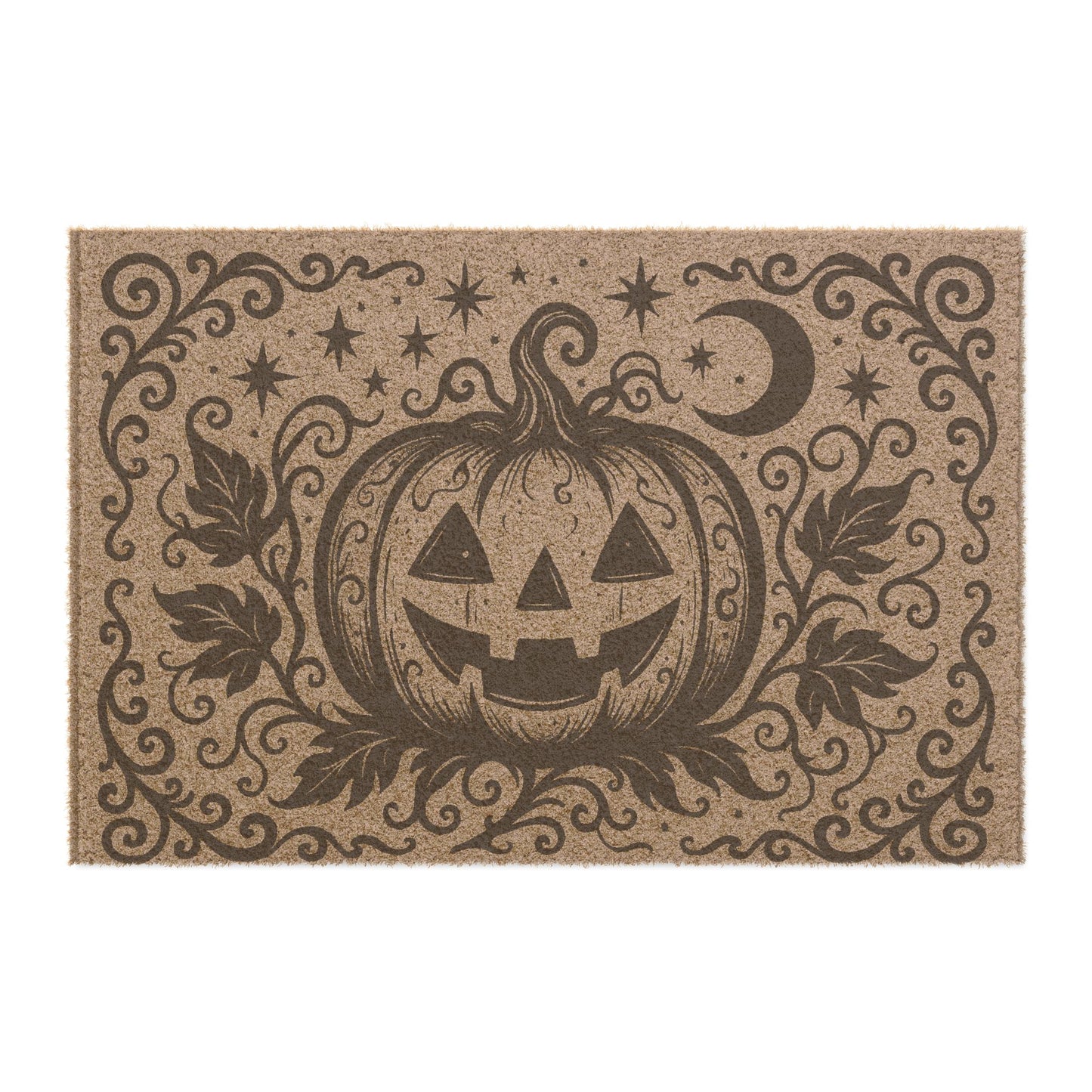 Halloween Pumpkin Doormat, Autumn Decor, Spooky Home Entrance Rug, Seasonal Welcome Mat, Trick or Treat Front Door Decor