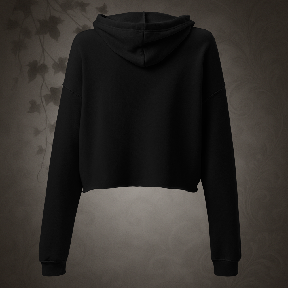 Graveyard Chic Crop Hoodie