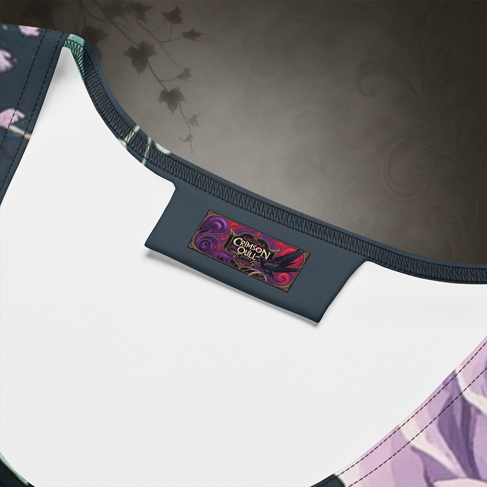 Pastel Goth Bat and Rose Bodycon Dress
