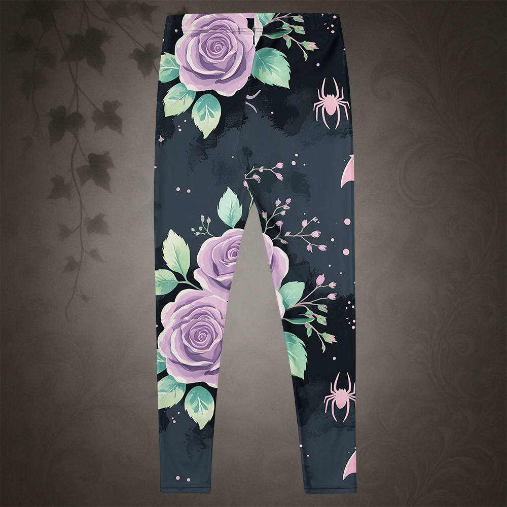 Patel Goth Bat and Rose Leggings