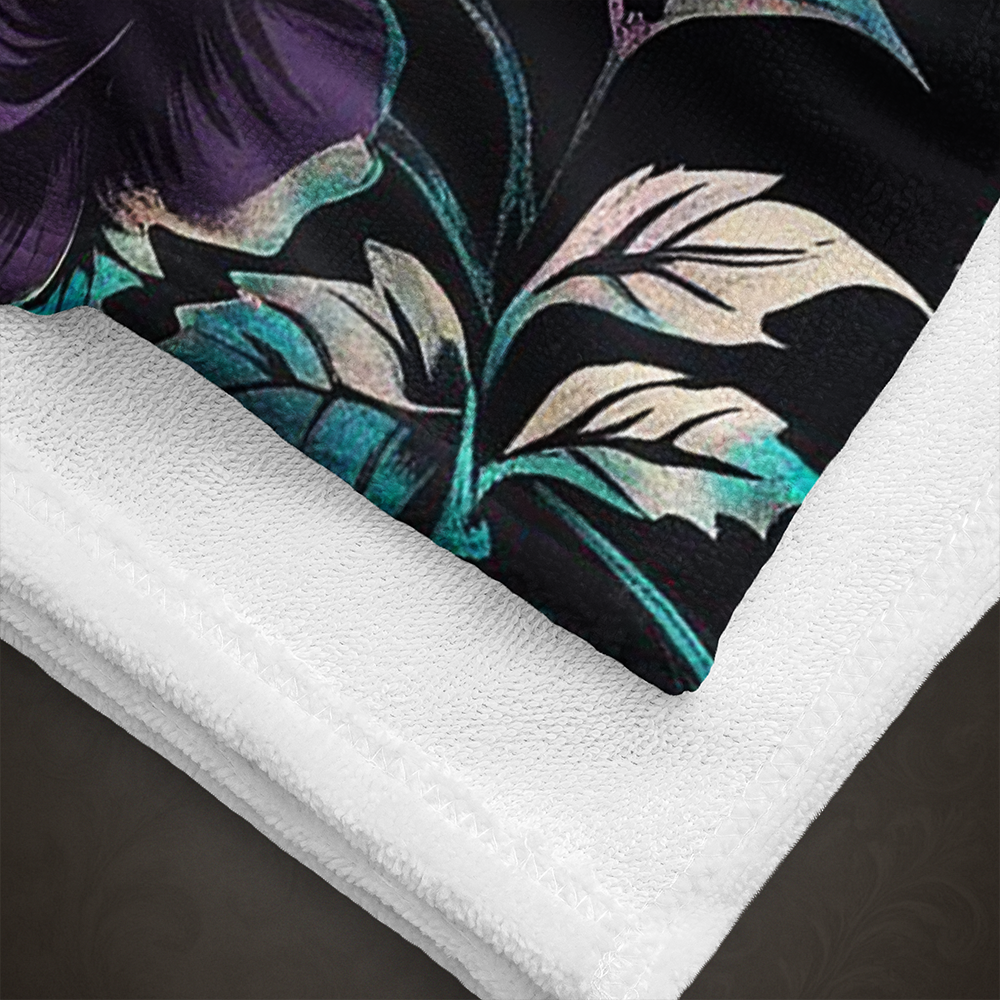 Gothic Rose Bath Towel