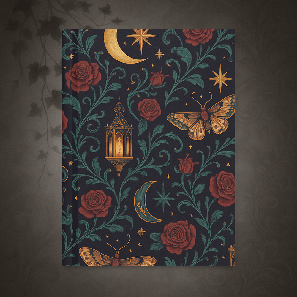 Whimsigoth Lantern Moth Hardcover Journal