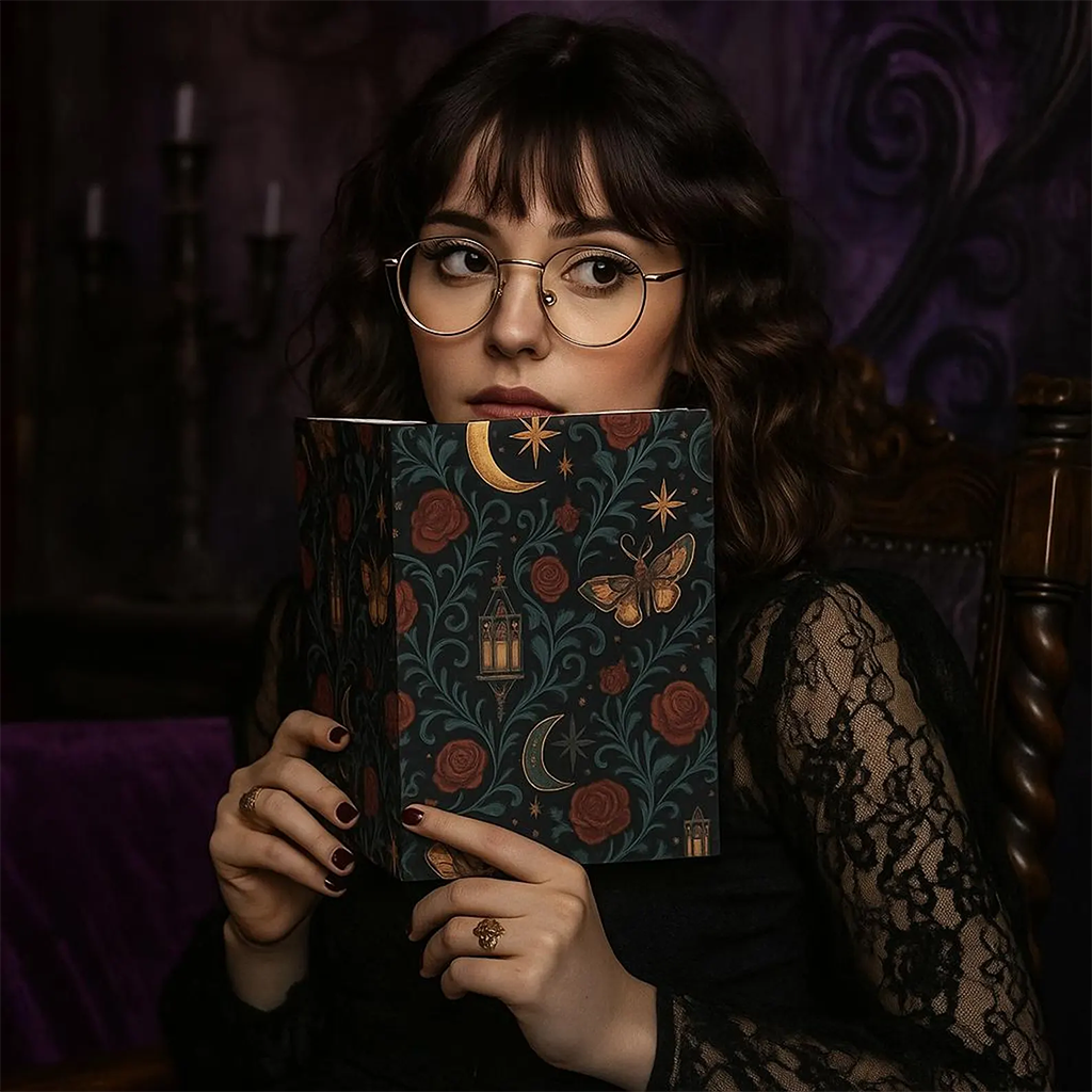 Whimsigoth Lantern Moth Hardcover Journal