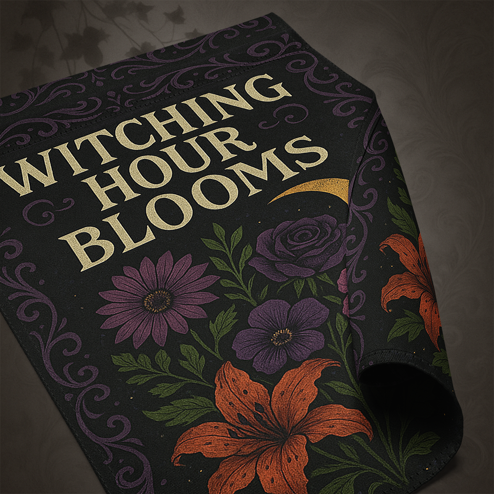 Witchcore Witching Hour Blooms Garden Flag