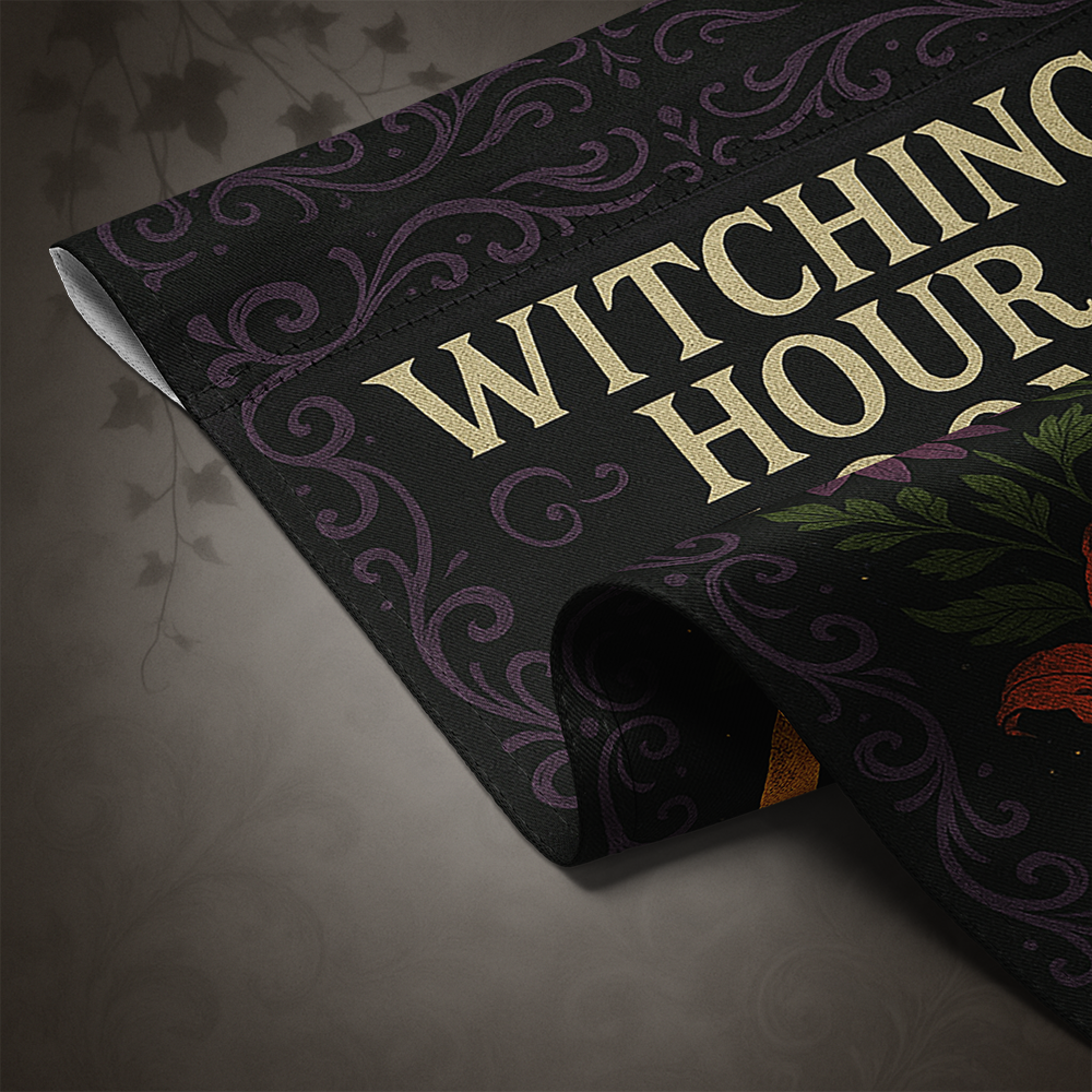 Witchcore Witching Hour Blooms Garden Flag
