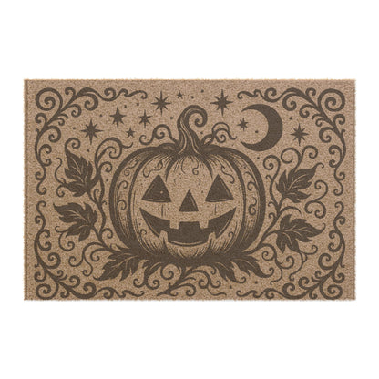 Halloween Pumpkin Doormat, Autumn Decor, Spooky Home Entrance Rug, Seasonal Welcome Mat, Trick or Treat Front Door Decor