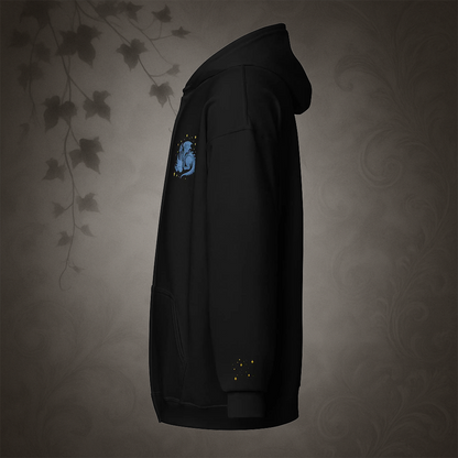 Mystical Blue Dragon Zip-Up Hoodie