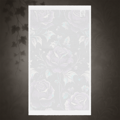 Gothic Floral Rose Hand Towel