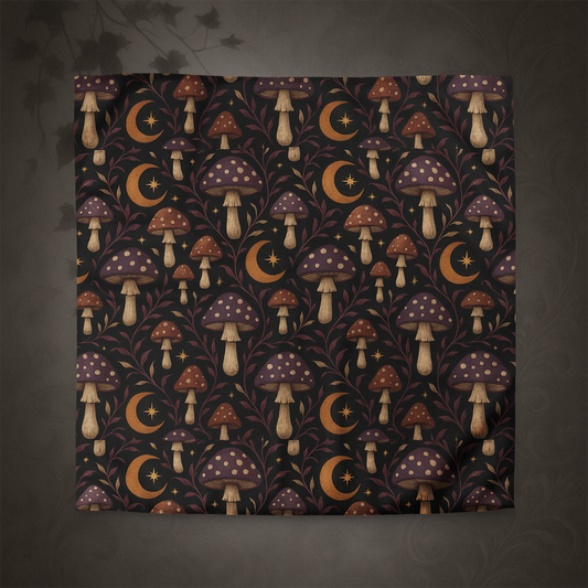 Dark Cottagecore Mushroom Duvet Cover