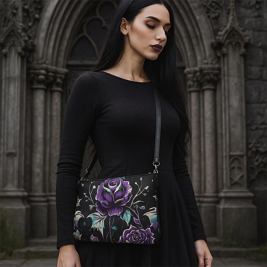 Gothic Rose Crossbody Bag