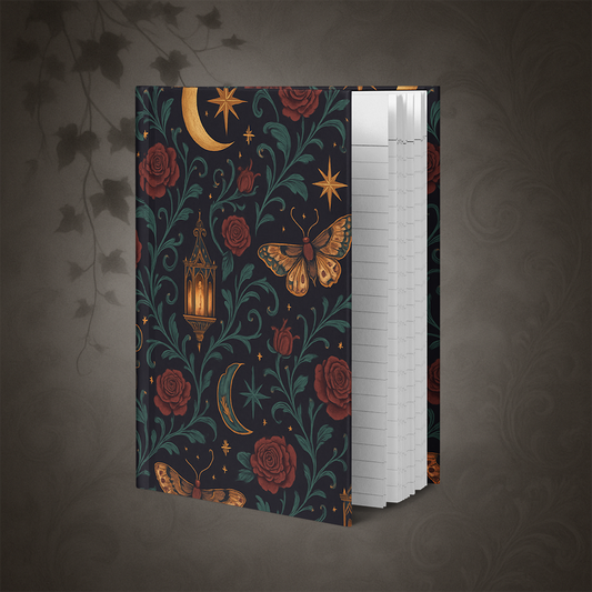Whimsigoth Lantern Moth Hardcover Journal