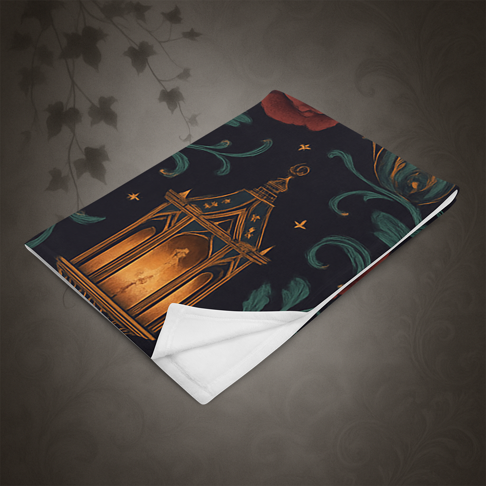 Whimsigoth Lantern Moth Throw Blanket