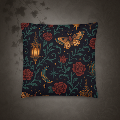 Whimsigoth Lantern Moth Throw Pillow