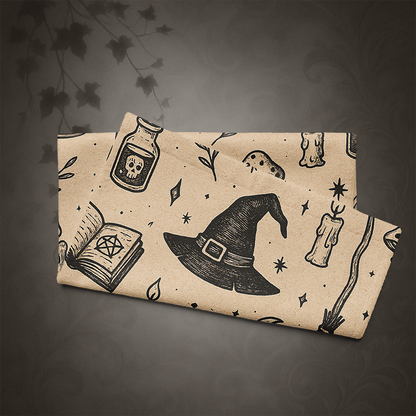 Witchcore Gothic Skull Hand Towel
