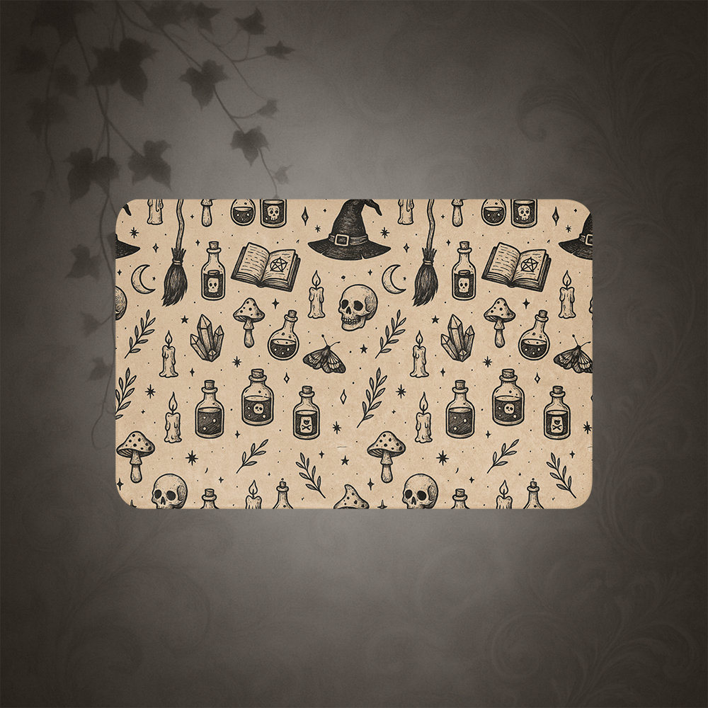 Witchcore Gothic Skull Sherpa Blanket